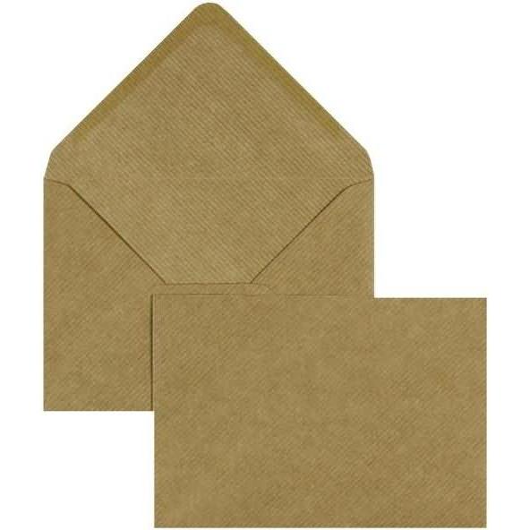 Blanke, Briefumschlag, Briefumschläge 133x184mm 100g/qm gummiert VE=100 Stück braun (100 x)
