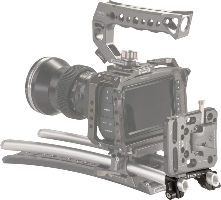 Immagine prodotto Tilta Adattatore ad asta per piastra batteria Mini V-Mount (Accessori per gabbie)
