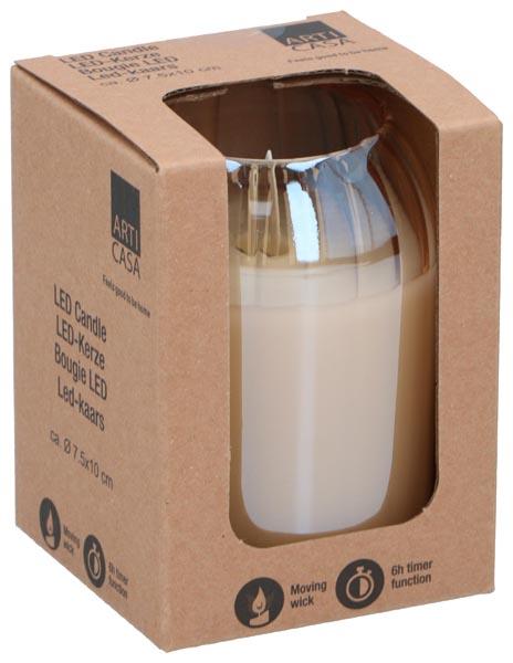 Arti Casa LED Kerze ⌀7,5x10 creme movin