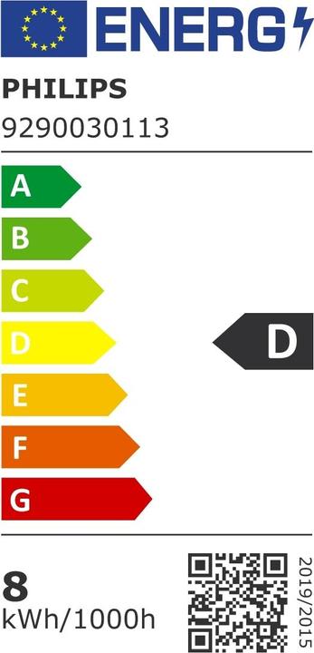 Energy Label Philips Led lamp (E27, 7.90 W, 1055 lm, 1 x, D)