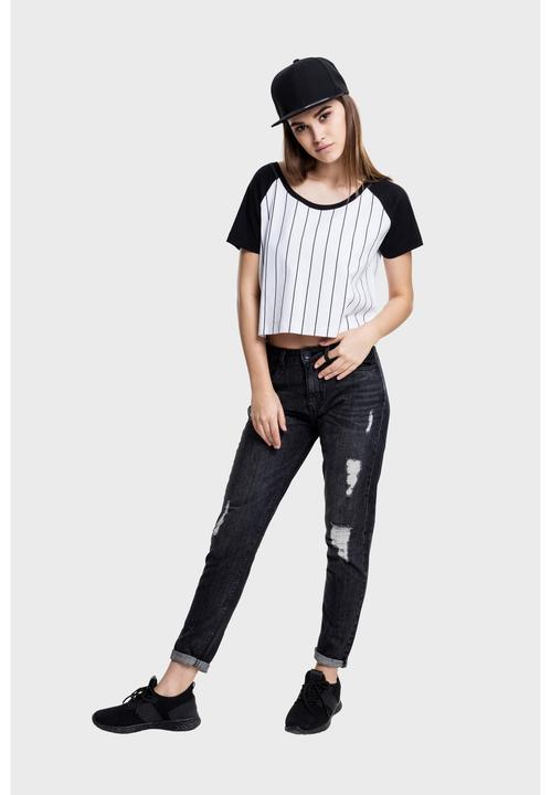 Image du produit Urban Classics Ladies Cropped Baseball Tee (S)