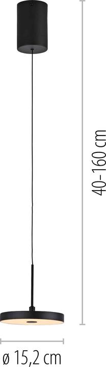 Produktbild Just Light LED Pendellampe Plata dimmbar über Wandschalter höhenverstellabr (790 lm)