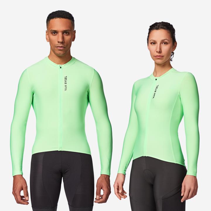 Image du produit Van rysel Maillot à manches longues de vélo de route mi-saison, RCR 2 vert (M)