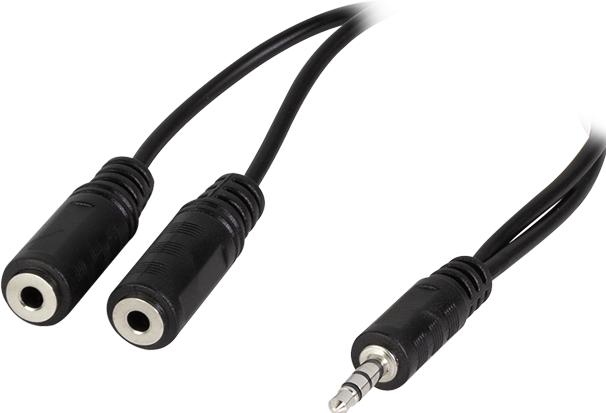 Image du produit LogiLink CA Câble de connexion (0.20 m, Câble AUX)