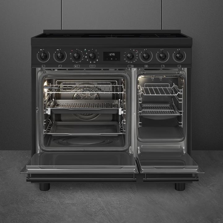 Produktbild Smeg Classici Sinfonia Inductiefornuis C92IPN2, 90cm mat zwart