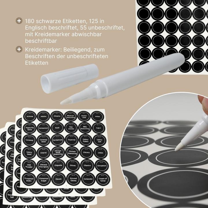 Produktbild Hermex Gewürzregal-Set Gewürzständer Gewürzhalter Gewürzaufbewahrung Gewürz-Organizer