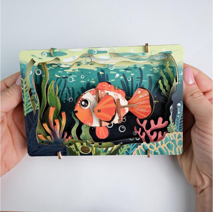 Immagine prodotto Escape Welt Pesce pagliaccio - Modello in legno 3D (22 pezzi)