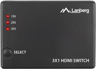 Produktbild Lanberg -SCHALTER VIDEO 3X HDMI + PORT MICRO USB SWV-HDMI-0003
