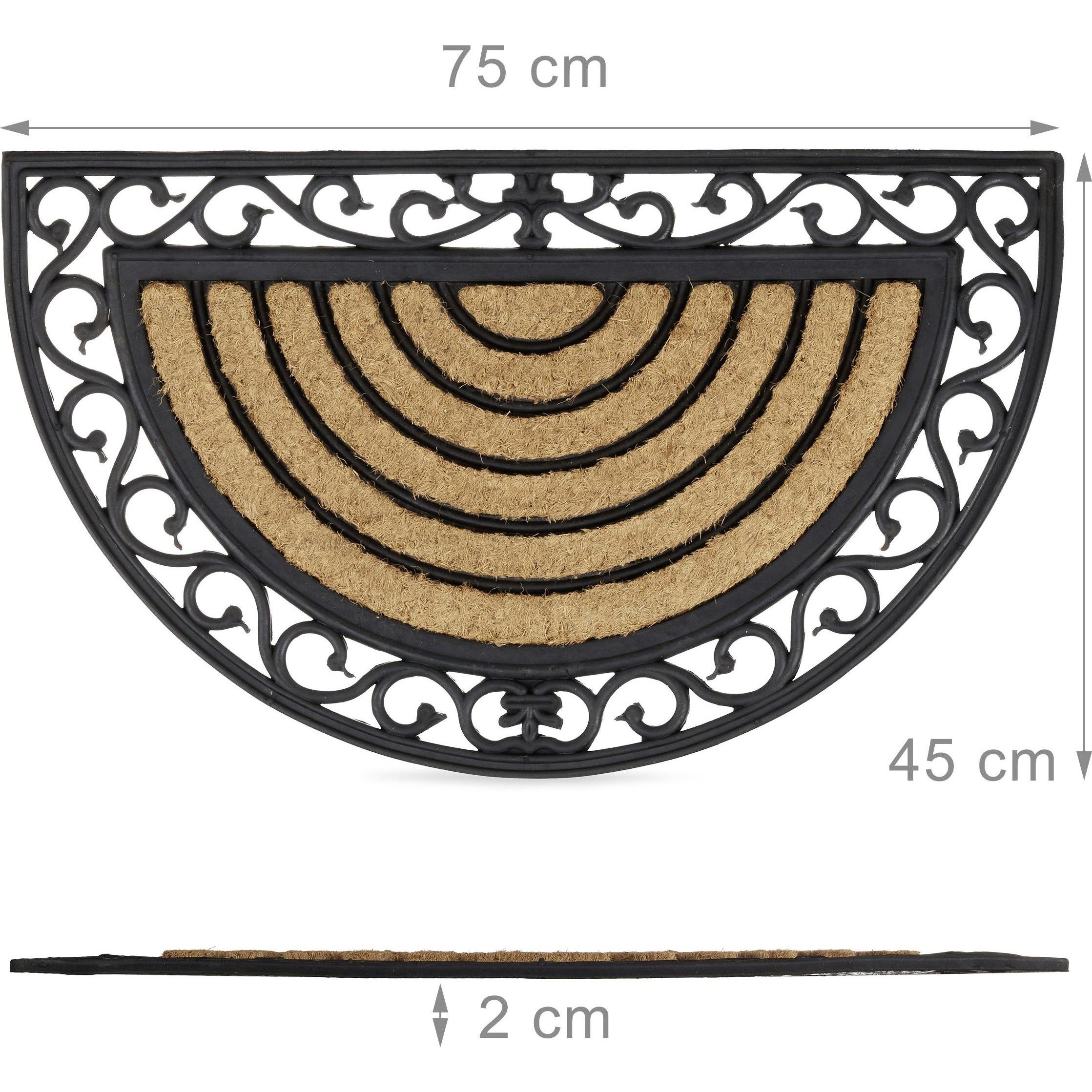 Thumbnail - Relaxdays, Fussmatte, Fussmatte Kokos (75 x 45 x 2 cm)