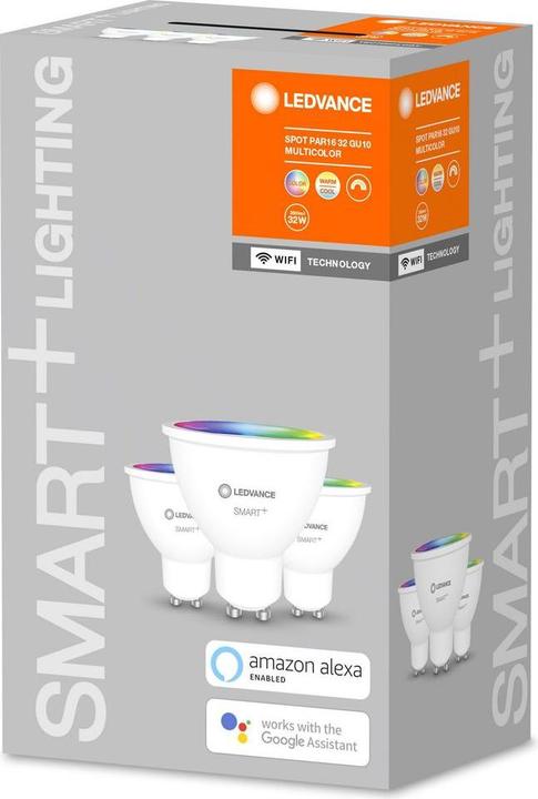 Produktbild Ledvance Smart+ Wifi Spot (GU10, 4.90 W, 350 lm, 3 x, G)