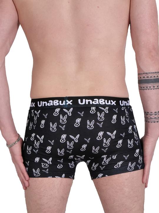 Produktbild Unabux Boxer BLACK WHITE RABBIT (XL, 2er Pack)