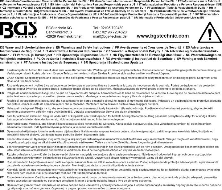 Image du produit BGS Kit de levier montage et démontage de courroies en V 10 (3/8) + 12,5 (1/2)