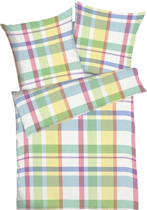 Actual product image Traumschlaf Seersucker Bettwäsche Madras Karo bunt (Bedding set, 155x220 cm + 80x80 cm)