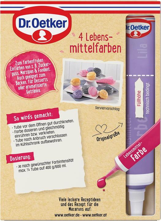 Produktbild Dr. Oetker Lebensmittelfarben