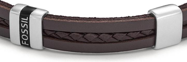 Immagine prodotto Fossil Bracciale gioiello (21.30 cm, Cuoio, Acciaio inossidabile)