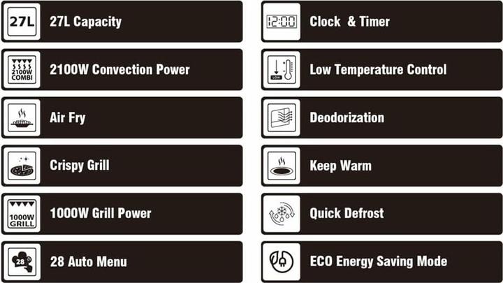 Produktbild Sharp Mikrowelle 3in1 AirFryer (27 l)