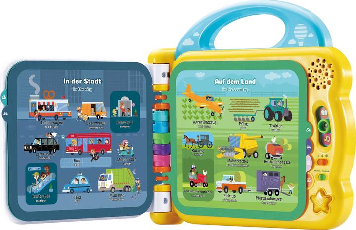 Produktbild VTech Mein 100-Wörter-Buch: Fahrzeuge & Fortbewegungsmittel (Englisch, Deutsch)