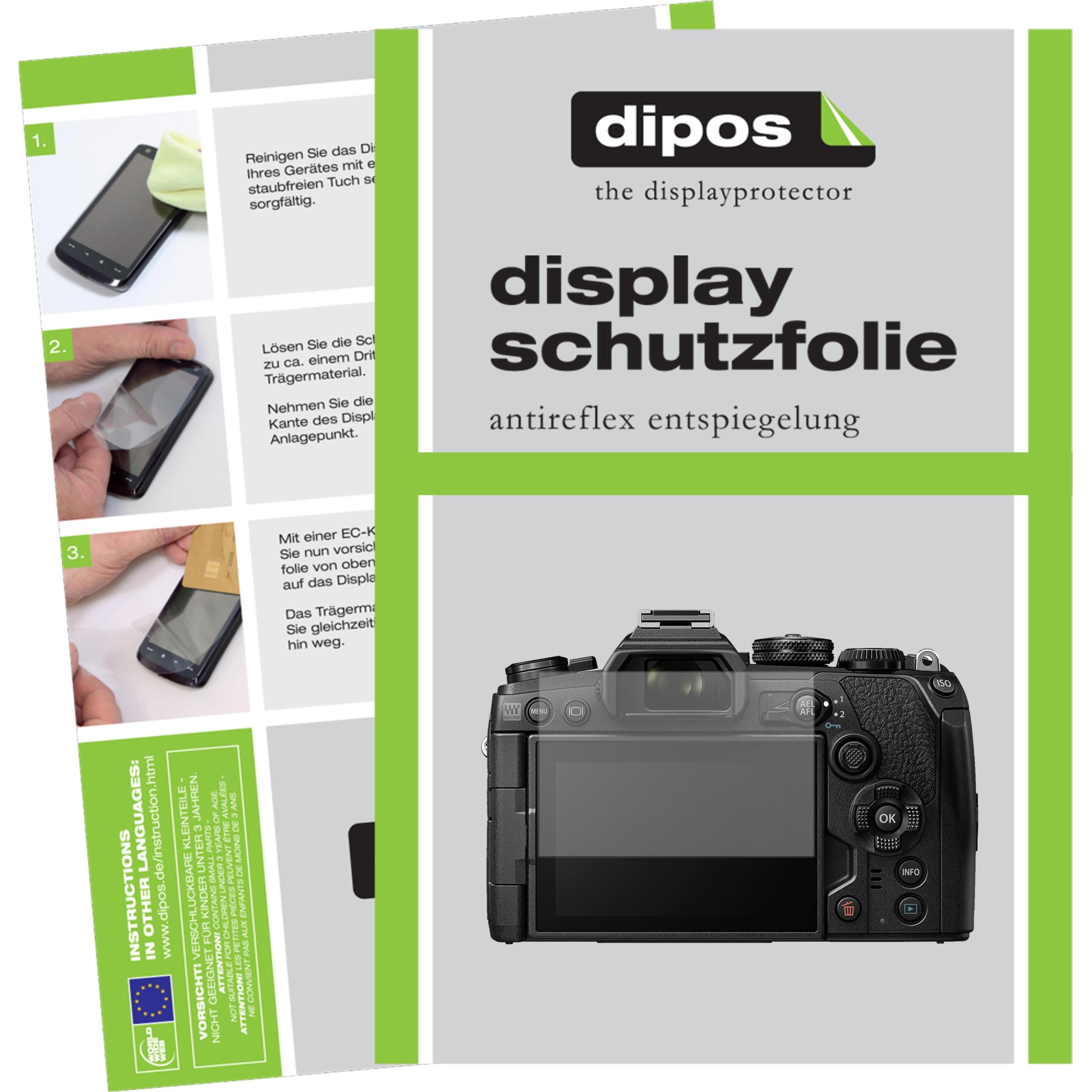 Dipos Displayschutzfolie Antireflex (Displayschutz, OM-D E-M1 Mark III), Kameraschutz, Transparent