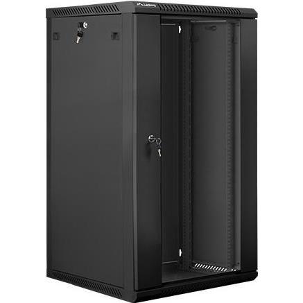 Thumbnail - Lanberg WF01-6622-10B Rack 22U Wandmontiertes Regal (22 HE, 19 Zoll Rack), Serverschrank, Schwarz