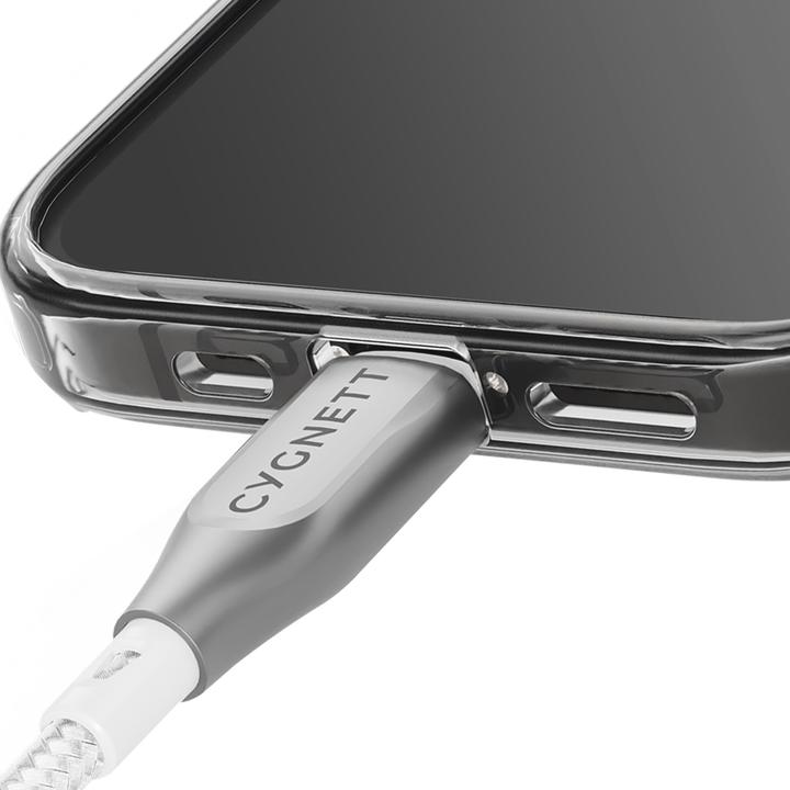 Productafbeelding Cygnett Gepantserde Lightning-naar-USB-A-kabel, wit, 2 m (2 m, USB 2.0, 12 W)