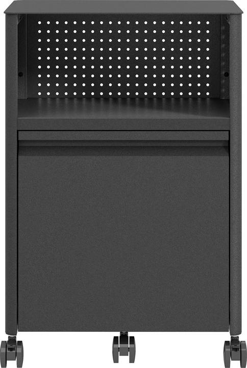 Produktbild En.Casa Rollcontainer Velvevn Stahl 54x40x36 cm Schwarz (39.50 x 35.50 x 54 cm)