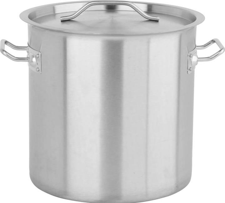 Immagine prodotto Yato Pentola In Acciaio Inox Alta Con Coperchio 28x28 17l (28 cm, Pentola, Acciaio inossidabile)