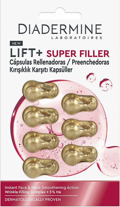 Actual product image Diadermine Lift Super Filler Smoothing Filler Capsules For Face And Neck - 7 Units