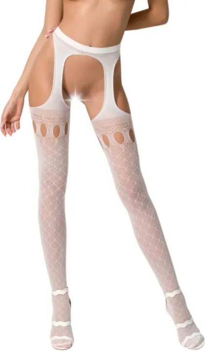 Produktbild Passion Strumpfhose ouvert in weiss (One Size)