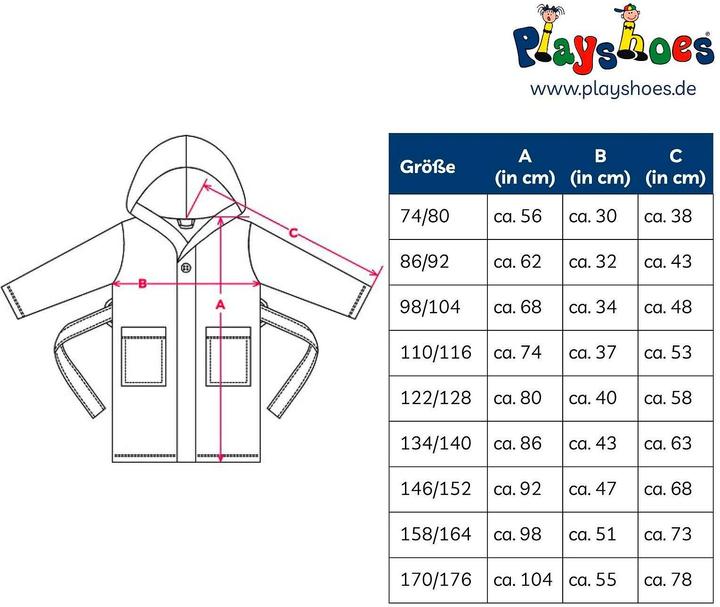 Produktbild Playshoes Kid's Fleece-Bademantel (134, 140)