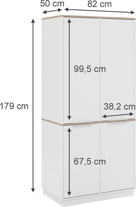 Actual product image Vicco Betti with 6 shelves