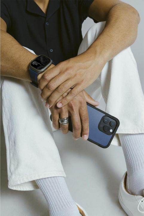 Actual product image Nomad Back Cover Rugged Case iPhone 15 Pro Atlantic Blue (Apple iPhone 15 Pro)