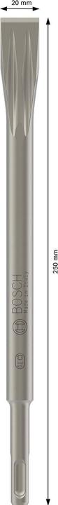 Produktbild Bosch Professional Zubehör PRO SDS plus-5C Flachmeissel, 20 x 250 mm (20 mm)