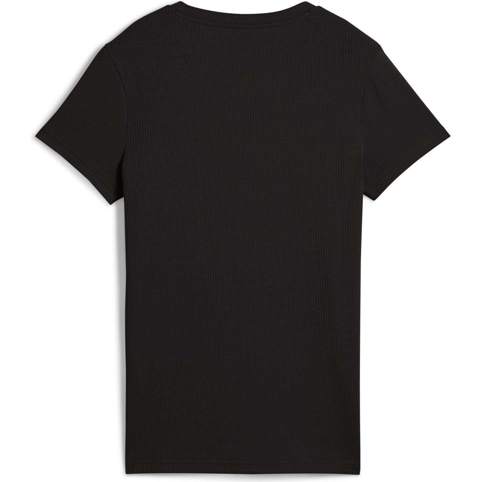 Thumbnail - Puma, Damen, Sportshirt, ESS ELEVATED Rib Tee (XS), Schwarz, XS