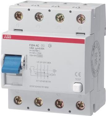 ABB F204A-125/0,3NL FI-Schutzschalter 125A