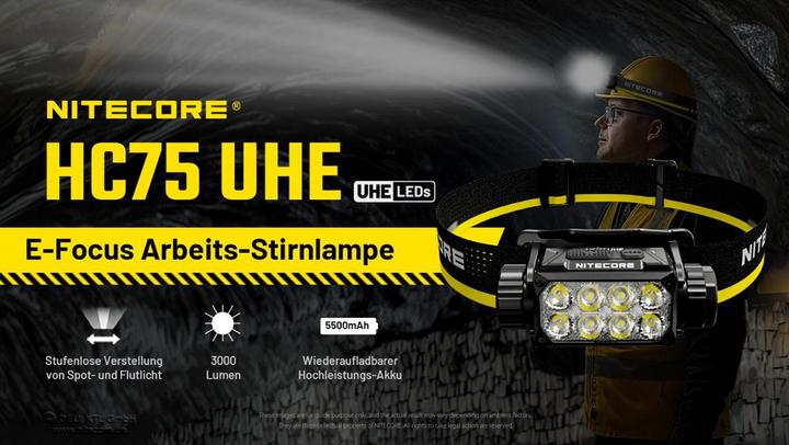 Immagine prodotto Nitecore HC75 UHE E focus (3000 lm)