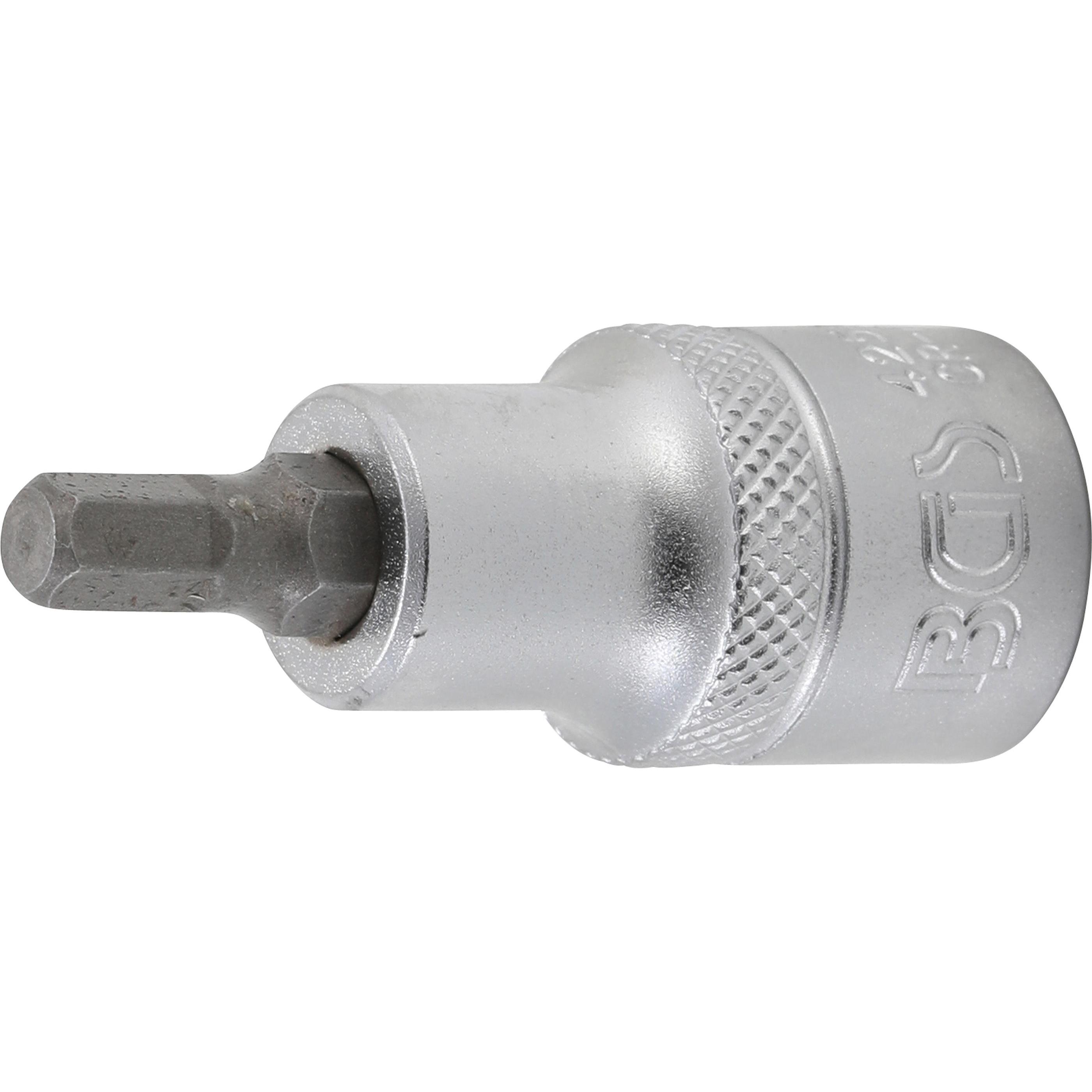 BGS, Bits, Bit-Einsatz Antrieb Innenvierkant 12,5 mm (1/2") Innensechskant 6 mm (12,5 mm)