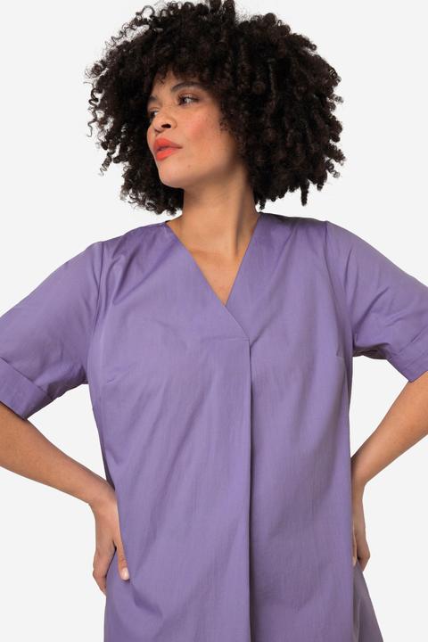 Produktbild Angel of Style Longbluse, Popeline, V-Ausschnitt, Halbarm (52)