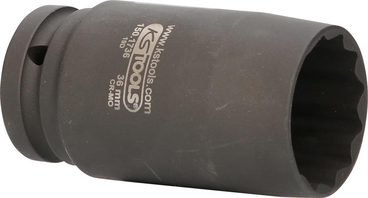 Produktbild KS Tools 3/4" 12-kant-Antriebswellen-Kraftstecknuss, dünnwandig, 36mm