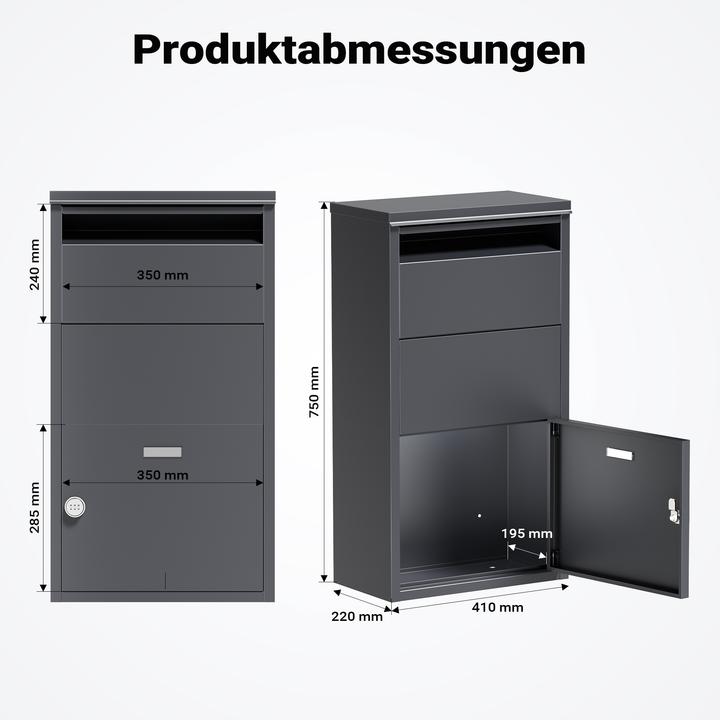 Actual product image Wiltec Parcel box