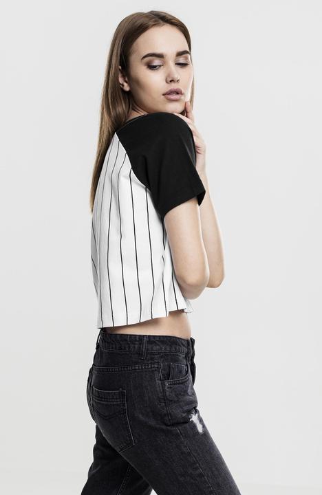 Image du produit Urban Classics Ladies Cropped Baseball Tee (S)
