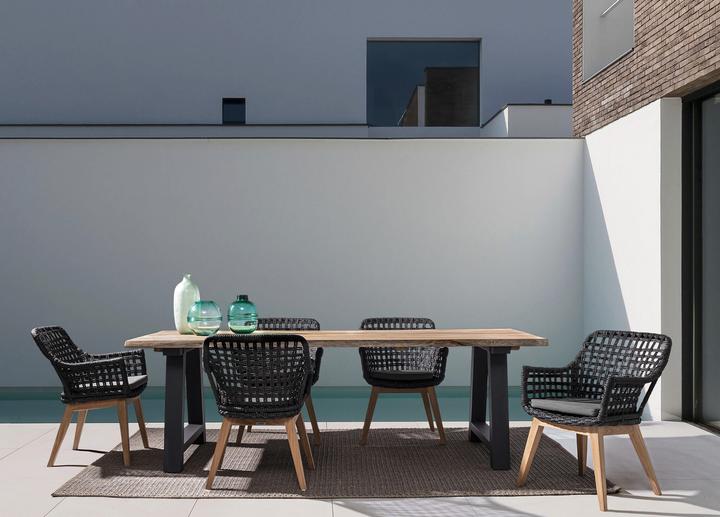 Actual product image Bizzotto Garden table Rolland anthracite (240 x 100 x 77 cm)