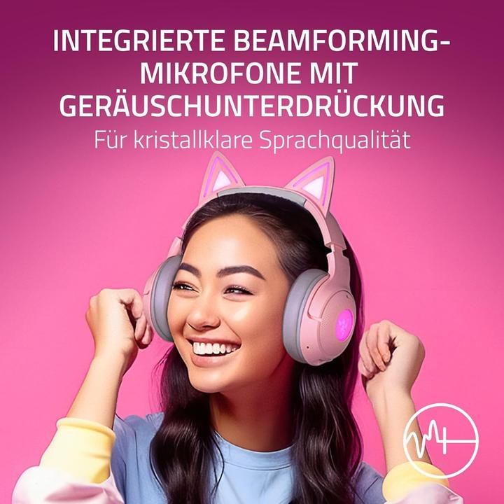 Productafbeelding Razer Kraken Kitty V2 BT - Kwarts (Draadloze)