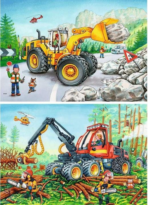 Immagine prodotto Ravensburger Escavatore e trattore forestale (24 pezzi)