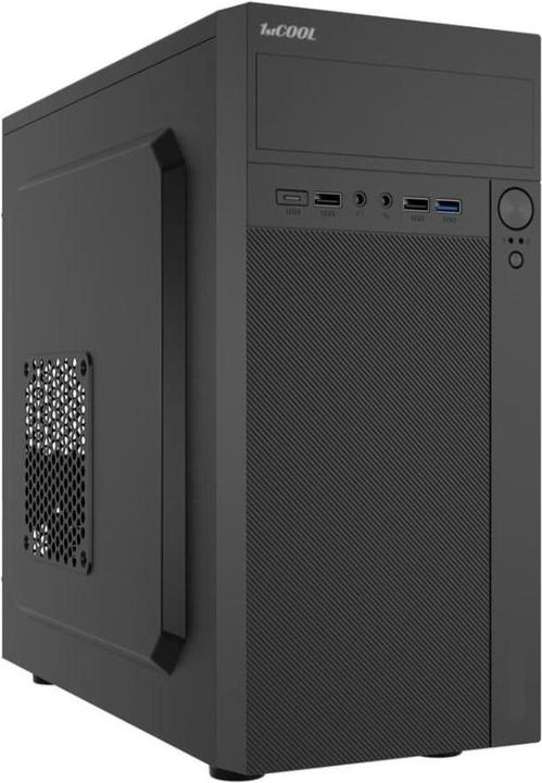 Produktbild 1st Cool 1stCOOL skříň STEP Premium, micro tower, AU, USB 3.0, USB-C, 1x 120mm + 1x 80mm Fan, černá (mATX)