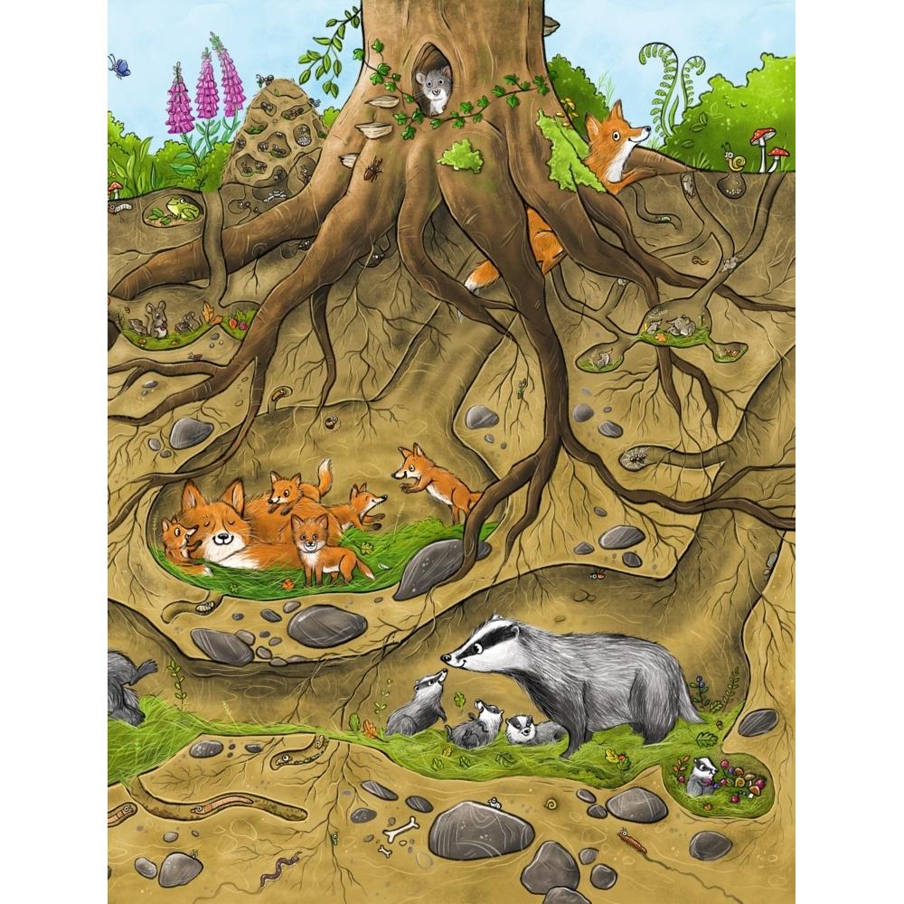Thumbnail - Oetinger, Babybücher, Das grosse Wald-Wimmelbuch (Deutsch)