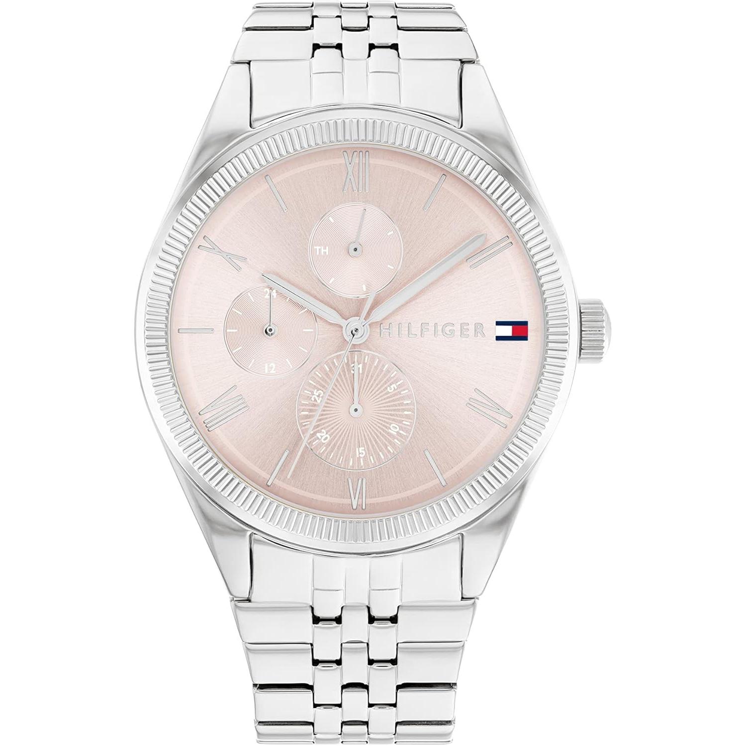Tommy Hilfiger, Armbanduhr, Monica, Silber, (Analoguhr, 38 mm)