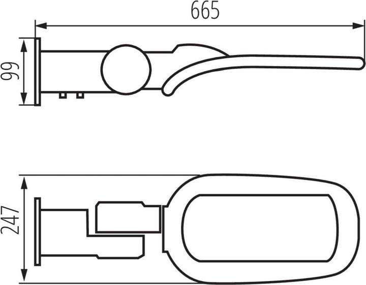 Actual product image Kanlux Car park LED light STRETON LED grey IP65 36232 (IP65)
