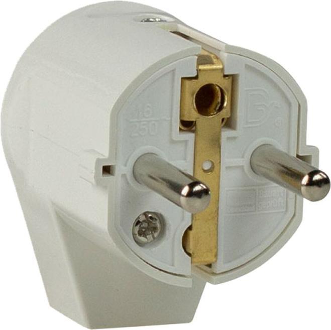 Productafbeelding As - Schwabe Haakse stekker met aardingscontact wit (CEE 7/7)