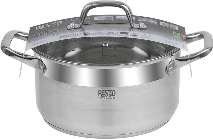 Image du produit Resto CASSEROLE D22CM 4.6L/92004 (Casserole, Acier inoxydable, 22 x 12 cm)