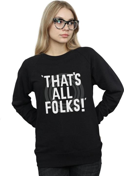 Produktbild Looney Tunes That's All Folks Text Sweatshirt (XL)
